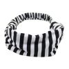 Fashion Elastane Yoga/Cosmetic Headbands Head Wrap Sports Hair Band Black/White