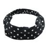 Fashion Elastane Yoga/Cosmetic Headbands Head Wrap Sports Hair Band Dots Black