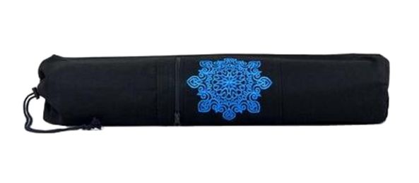 Black Canvas Pouch Yoga Mat Tote Bag Carrier:  Lightweight, Durable, Breathable
