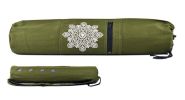 Canvas Pouch Yoga Mat Tote Bag Carrier:  Lightweight, Durable, Breathable[Green]