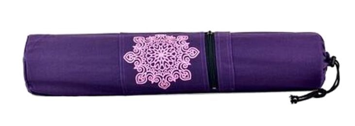 Large Canvas Pouch Yoga Mat Tote Bag:  Lightweight, Durable, Breathable[Purple]