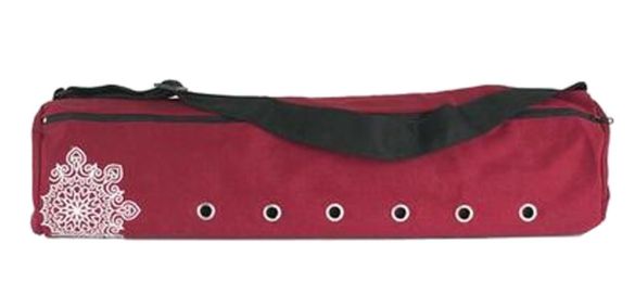 Pouch Yoga Canvas Mat Tote Bag Holder:  Lightweight, Durable, Breathable[Red]