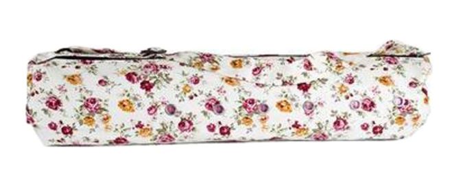 Pouch Yoga Canvas Mat Tote Bag Holder:  Lightweight, Durable, Breathable[Floral]