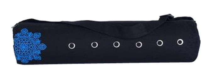 Lightweight, Durable, Breathable Pouch Yoga Canvas Mat Tote Bag Holder[Black]