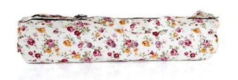 Cotton Canvas Beautiful Yoga Mat Bag,Bright Flowers
