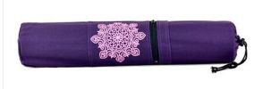 Good-looking Practical Yoga Mat Bags, Purple Datura Flower