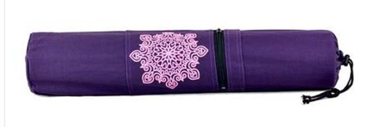 Good-looking Practical Yoga Mat Bags, Purple Datura Flower