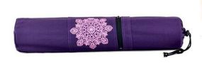 Good-looking Practical Yoga Mat Bags, Purple Datura Flower