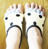 Soft Cotton Toe Yoga Socks Deodorized Massage Redress Socks