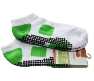 Non Slip Wearable Yoga Socks Green Breathable Socks