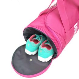 Durable Sport Bag Travel Bag Gym Duffel Bag Workout Bag with Shoes Compartment, A