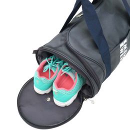 Durable Sport Bag Travel Bag Gym Duffel Bag Workout Bag with Shoes Compartment, D