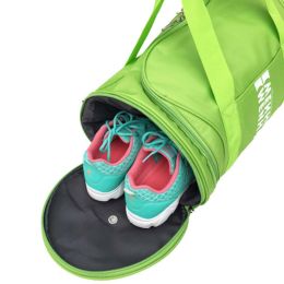 Durable Sport Bag Travel Bag Gym Duffel Bag Workout Bag with Shoes Compartment, F