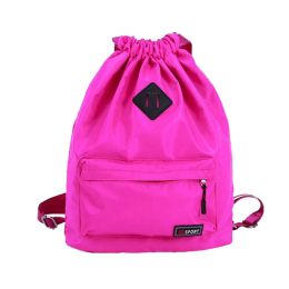 Outdoor Sport Bag Waterproof Training Bag Dance Bag Training Shoes Yoga Bag-Rose Red