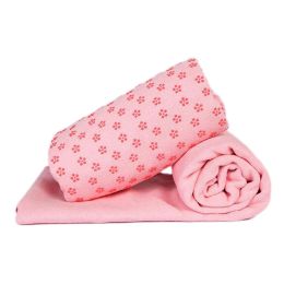 Indoor Sport Non-slip Yoga Sheet Blanket Yoga Towel Yoga Accessory 183 CM * 63 CM-Pink