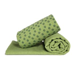 Indoor Sport Non-slip Yoga Sheet Blanket Yoga Towel Yoga Accessory 183 CM * 63 CM-Green B