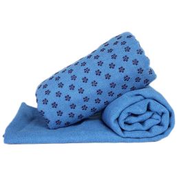 Indoor Sport Non-slip Yoga Sheet Blanket Yoga Towel Yoga Accessory 183 CM * 63 CM-Blue