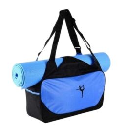 Outdoor Sport Bag Waterproof Training Yoga Bag Thicken Exercise Yoga Mat Bag-Blue