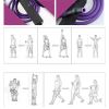 High-elastic Resistance Fitness&Exercise Band Shaped Rope Expender Purple