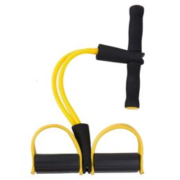 Fitness Equipment Crunches Chest Expander/Yoga Pedals Elastic Rope Yellow