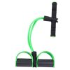 Fitness Equipment Crunches Chest Expander/Yoga Pedals Elastic Rope Green