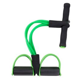 Crunches Chest Expander/Yoga Pedals Elastic Rope Enhanced Edit Green