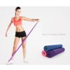 Natural Material Plastic Thin Yoga Belt Exercise Belt-Violet