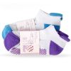 Breathable Yoga Non-slip Socks Cotton Socks with Grips for Women - Purple