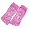 Professional Women's Non-Slip Socks Full Toe Yoga Socks Pilates Socks,Pink