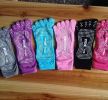 Professional Women's Non-Slip Socks Full Toe Yoga Socks Pilates Socks,Pink