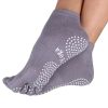 Professional Women's Non-Slip Socks Full Toe Yoga Socks Pilates Socks,Gray