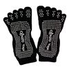 Professional Women's Non-Slip Socks Full Toe Yoga Socks Pilates Socks,Black