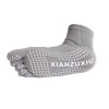 Women's Non Slip Full Toe Yoga Socks With Grip 2 Pairs Set,Grey