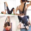 Set of 2 Yoga Strap Stretch Exercise Band with Buckle Pilates Accessories Yellow