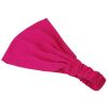 Women Girls Simple design Sweaty Bands Wide Yoga Hairband Elastane Rose-carmine