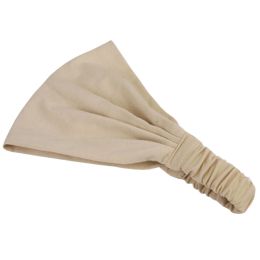 Women Girls Simple design Sweaty Bands Wide Yoga Hairband Elastane Khaki