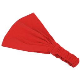Women Girls Simple design Sweaty Bands Wide Yoga Hairband Elastane Red