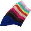Women Girls Simple design Sweaty Bands Wide Yoga Hairband Elastane Gray