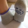Non-slip Pilates Socks Yoga Socks With Grips Slip Resistant Socks Gray, Set of 2