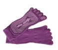 Slip Yoga Toe Socks - Toe Socks Ladies Thick Socks Yoga--Purple