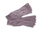 Slip Yoga Toe Socks - Toe Socks Ladies Thick Socks Yoga--Gray