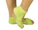 Slip Yoga Toe Socks - Toe Socks Ladies Thick Socks Yoga--Toe Halter--Green