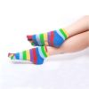 Colorful Yoga Socks Full Toe with Grips Non-Slip Yoga Socks S/M