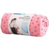Microfiber Non Skid Yoga Mat Towel 183*61 CM Pink Yoga Towel with Mesh Bag