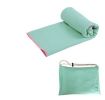 Yoga Mat Towel Light Green Thick Yoga Mat Towel 181*61 CM with TPE Bag