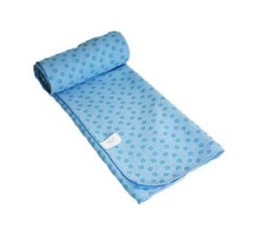 Microfiber Non Skid Yoga Mat Towel 183*61CM Yoga Towel with Mesh Bag, Light Blue