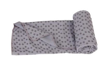 Skidproof Yoga Mat Towel 72''*24.8'' Light Grey Yoga Towel with Mesh Bag