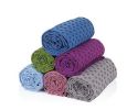 Skidproof Yoga Mat Towel 72''*24.8'' Light Grey Yoga Towel with Mesh Bag