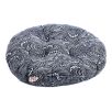 Japanese Style Linen Yoga Bolster Tatami Floor Round Cushion(Blue,17")