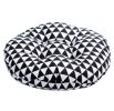 Japanese Style Linen Yoga Bolster Tatami Floor Round Cushion(Triangle,17")